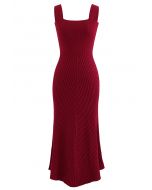 ROBE CAMI EN MILLE DOUCE ET ÉLEVÉE EN ROUGE