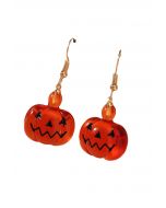 Boucles d'Oreilles d'Halloween en Résine Citrouille