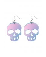 Boucles d'Oreilles Translucides Skull Laser Color