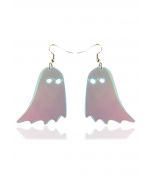 Boucles d'oreilles couleur laser fantôme translucide