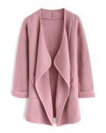 Tout Est Tricoté Manteau en Rose