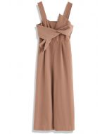 Combinaison Bowknot Gracefulness en Caramel